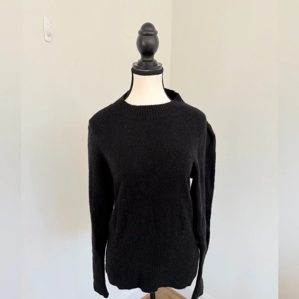 J. Crew Women's Black Crew Neck Sweater